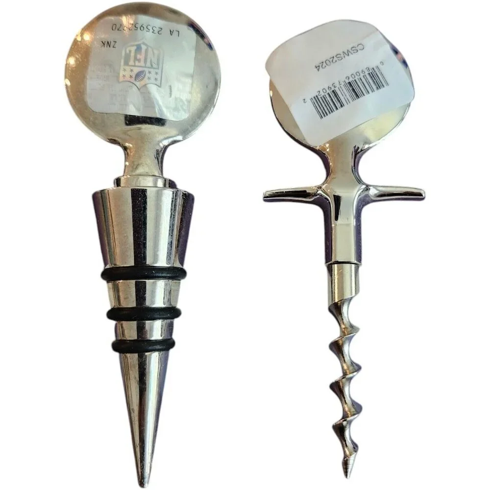San Diego‎ Chargers NFL Bundle: Bottle Stopper Corkscrew & Flag NWT